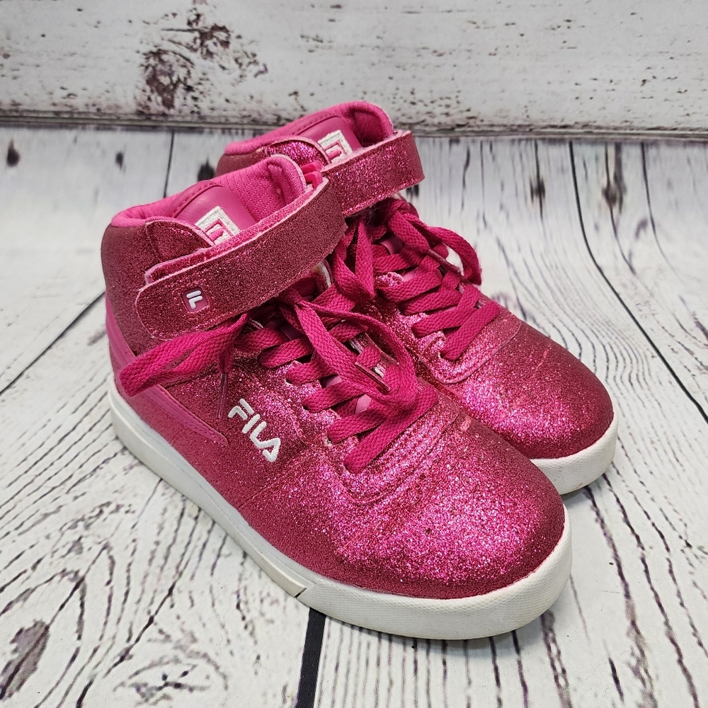 Fila Pink Glitter Sneakers Size 3‎ 1/2